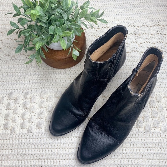 THE WILD PAIR VINTAGE Women's Western Cowgirl Leather Heeled Boots Black 9.5 - Picture 16 of 16